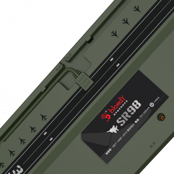 Клавиатура механическая игровая A4Tech Bloody S98 Aviator USB for gamer LED (S98 AVIATOR), зеленый фото 14