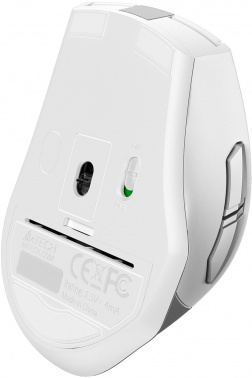 Мышь беспроводная A4Tech Fstyler FG35S (2000dpi) silent USB (6but) серебристый/белый (1/60) (FG35S USB SILVER) фото 9