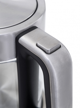 Чайник электрический Kitfort КТ-617 1.5л. 2200Вт серебристый/черный (корпус: нержавеющая сталь/стекло) фото 18