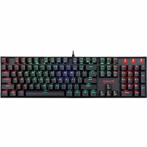 Клавиатура механическая игровая Redragon Mitra, USB, проводная, RGB подсветка, Full Anti-Ghosting, черный (1/10) (75015)