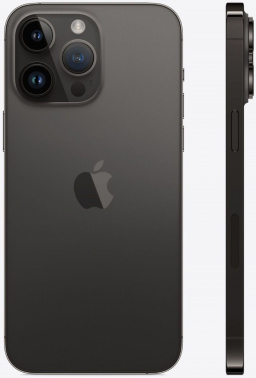 Смартфон Apple A2893 iPhone 14 Pro Max 512Gb 6Gb черный космос моноблок 3G 4G 6.7" 1290x2796 iOS 16 48Mpix 802.11 a/b/g/n/ac/ax NFC GPS GSM900/1800 GS фото 3