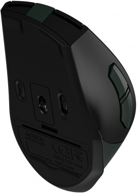 Мышь беспроводная A4Tech Fstyler FB35S оптическая (2000dpi) silent BT/Radio USB (6but) темно-зеленый/черный (1/60) (FB35S USB MIDNIGHT GREEN) фото 8