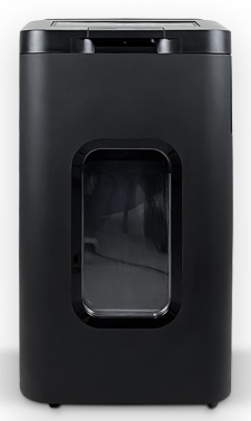 Шредер Heleos АП55-4 черный с автоподачей (секр.P-4) фрагменты 400лист. 55лтр. скрепки скобы пл.карты фото 2