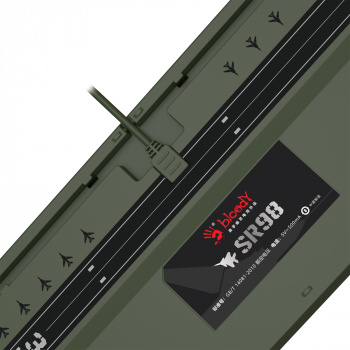 Клавиатура механическая игровая A4Tech Bloody S98 Aviator USB for gamer LED (S98 AVIATOR), зеленый фото 16
