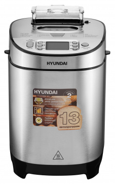 Хлебопечь Hyundai HYBM-M0313G 600Вт серебристый/черный фото 2