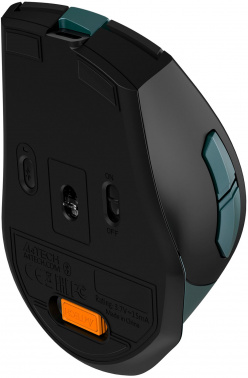 Мышь беспроводная A4Tech Fstyler FB35CS оптическая (2000dpi) silent BT/Radio USB (5but) темно-зеленый/черный (1/40) (FB35CS USB MIDNIGHT GREEN) фото 8