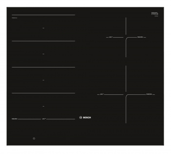 Индукционная варочная поверхность Bosch PXE601DC1E черный фото 2