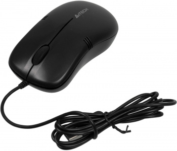 Мышь оптическая A4Tech OP-560NUS (1200dpi) silent USB (3but) черный (1/60) фото 6
