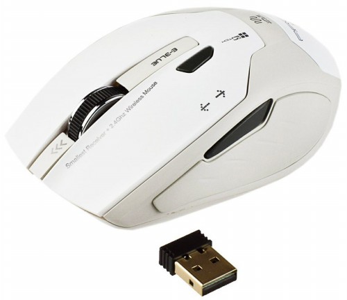 Мышь E-BLUE Arco2, белая, USB, сенсор, беспроводная (1/40) (EMS100WH) фото 3