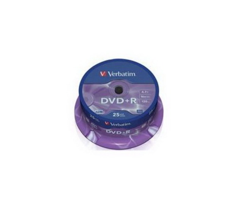 Диск VERBATIM DVD+R 4.7 GB (16х) CB-25 (200)