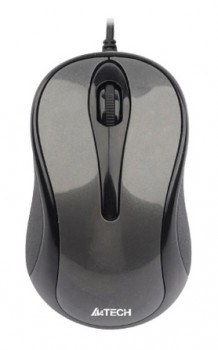 Мышь A4TECH V-Track Padless N-360-1 серый оптическая (1000dpi) USB (2but)
