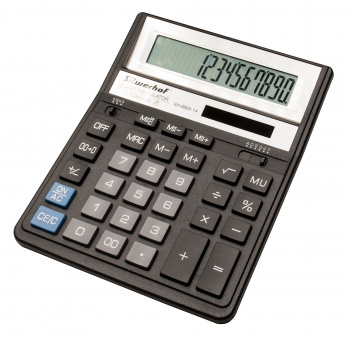 Калькулятор настольный Silwerhof SH-888X-14 черный 14-разр. фото 2