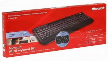Клавиатура Microsoft Wired 600 USB Multimedia, черный (ANB-00018) фото 3