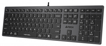 Клавиатура A4TECH Fstyler FX50 USB slim Multimedia, серый (FX50 GREY) фото 4