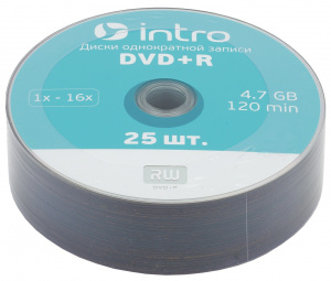 Intro DVD+R INTRO 16х 4,7GB  Shrink 25 (25/500/22500) фото 4