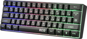 Клавиатура игровая DEFENDER Red GK-116 RU,радужная подсветка,61кнопка, черный (1/20) (45117) фото 3