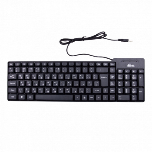 Клавиатура RITMIX RKB-100, USB, черный (1/20) (15119370)