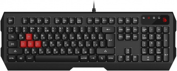 Клавиатура A4Tech Bloody B130N USB Multimedia for gamer LED (подставка для запястий) (B130N) черный (1/10) фото 9