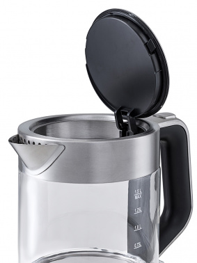 Чайник электрический Kitfort КТ-617 1.5л. 2200Вт серебристый/черный (корпус: нержавеющая сталь/стекло) фото 17