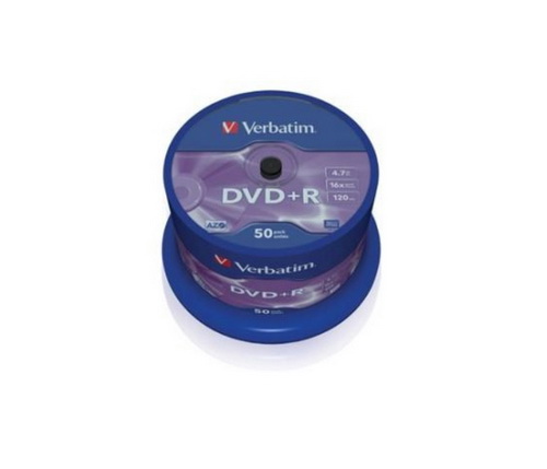 Диск VERBATIM DVD+R 4.7 GB (16х) CB-50 (200)