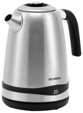 Чайник электрический Hyundai HYK-S4801 1.7л. 2200Вт серебристый/черный (корпус: металл) фото 4