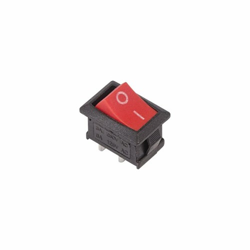 Выключатель клавишный 250V 6А (2с) ON-OFF красный Mini (RWB-201, SC-768) REXANT (10/5000) (36-2111) фото 2
