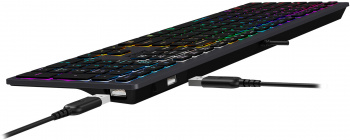 Клавиатура A4TECH Fstyler FX60H USB slim Multimedia LED (FX60H GREY/NEON) фото 13