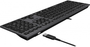 Клавиатура A4TECH Fstyler FX60H серый/белый USB slim Multimedia LED, серый (FX60H GREY/WHITE) фото 13