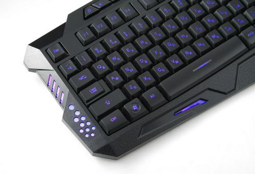 Клавиатура игровая GEMBIRD KB-G11L, USB, подсветка, 10 доп. клавиш, проводная, черный фото 2