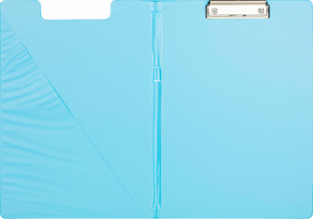 Папка клип-борд 1209647 A4 картон/ПВХ 2мм голубой с крышкой фото 2