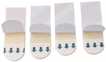 Полоски для плакатов Unibob двусторонние самоклеящиеся белый полиэтилен (упак: 4шт) (49003) фото 2