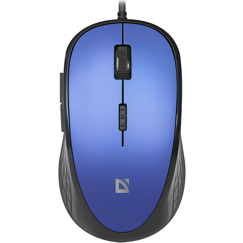 Мышь DEFENDER Accura MM-520, синяя, USB, проводная, оптическая, 6 кнопок, 1600dpi, кабель 1,8м (1/40) (52520)