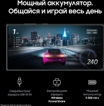 Смартфон Samsung SM-S918B Galaxy S23 Ultra 512Gb 12Gb зеленый моноблок 3G 4G 6.8" Android 802.11 a/b/g/n/ac/ax NFC GPS GSM900/1800 GSM1900 TouchSc Pro фото 9