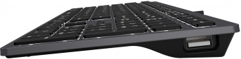 Клавиатура A4TECH Fstyler FX60H серый/белый USB slim Multimedia LED, серый (FX60H GREY/WHITE) фото 16