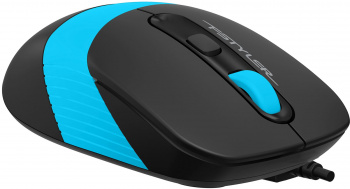 Мышь оптическая A4Tech Fstyler FM10S (1600dpi) silent USB (4but) черный/голубой (1/60) (FM10S USB BLUE) фото 2