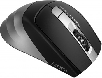 Мышь беспроводная A4Tech Fstyler FB35S оптическая (2000dpi) silent BT/Radio USB (6but) серый/черный (1/60) (FB35S USB SMOKY GREY) фото 4
