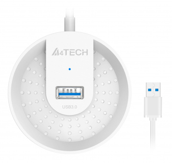 Разветвитель USB 3.0 A4Tech HUB-30 4порт, белый (1/100) (HUB-30 White) фото 4