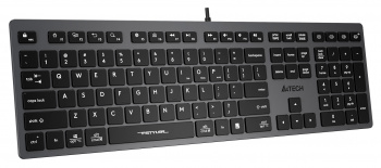 Клавиатура A4TECH Fstyler FX50 USB slim Multimedia, серый (FX50 GREY) фото 3