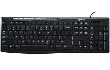 Клавиатура Logitech K200 USB Multimedia, черный/серый (920-008814)
