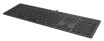 Клавиатура A4TECH Fstyler FX60 USB slim Multimedia LED, серый/белый (FX60 GREY / WHITE) фото 9