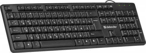 Клавиатура проводная DEFENDER Element HB-520, USB, чёрная (1/20) (45522) фото 7