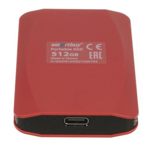 Внешний SSD  Smart Buy   512 GB  A1 Drive красный, 1.8", USB 3.1 (SB512GB-A1R-U31C) фото 3