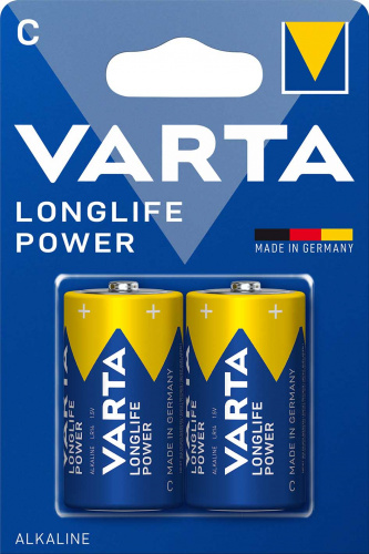 Элемент питания VARTA  LR14 LONGLIFE POWER   (2 бл)  (2/20/200) (04914121412)