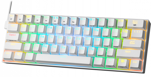 Клавиатура беспроводная REDRAGON Draconic RU,RGB, bluetooth 5.0, белая (1/20) (77810) фото 2