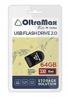 Флеш-накопитель USB  64GB  OltraMax  330  чёрный (OM-64GB-330-Black)