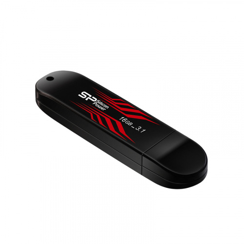 Флеш-накопитель USB 3.0  16GB  Silicon Power  Blaze B10, термочувствительный корпус, черный (SP016GBUF3B10V1B) фото 8