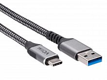Кабель USB3.2 Gen2, AM->CM, 10Gbs, All Shell 1м VCOM <CU401M-1M> (1/150)