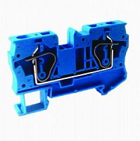 Зажим клеммный безвинтовой (ЗКБ) 2,5 мм2 31А синий TDM (1/1000)