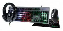 Набор игровой Клавиатура + Мышь  + Гарнитура+коврик Smartbuy RUSH Kraken черный (SBC-777G-K) (1/4)