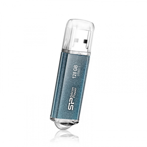 Флеш-накопитель USB 3.0  128GB  Silicon Power  Marvel M01 синий (SP128GBUF3M01V1B) фото 2